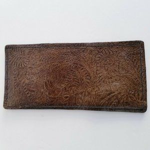 Men's Faux Leather Trifold Wallet  Hand Crafted